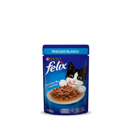 comida para gato felix classic sabor pescado blanco