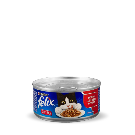 comida para gato felix trocitos de pollo en salsa