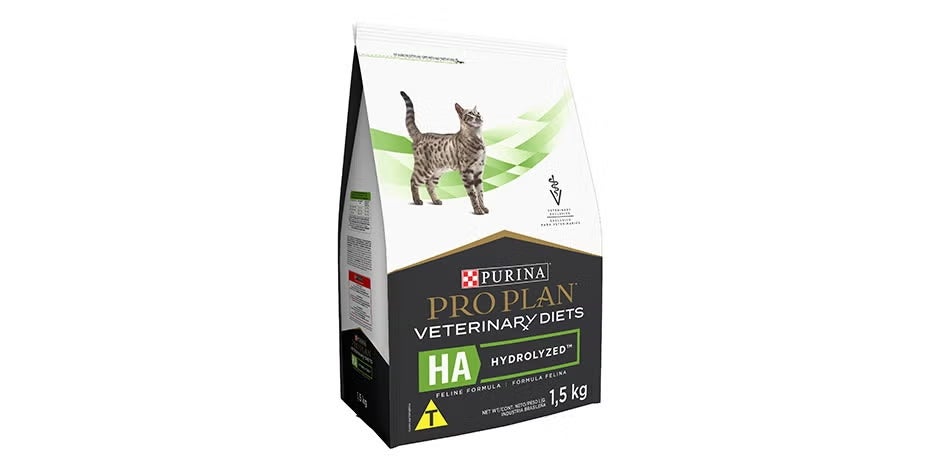 Alimento premium para gatos, como esta bolsa de PRO PLAN® Hidrolizado.