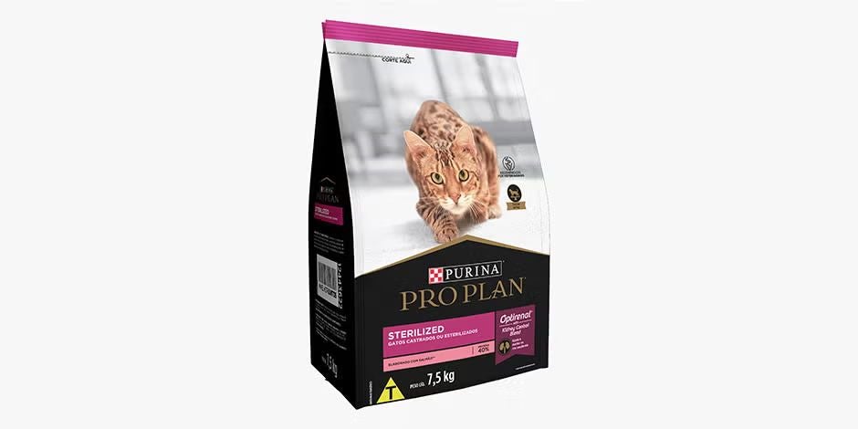 Bolsa de croquetas para gato esterilizado PRO PLAN® con Optirenal para el bienestar de tu ronroneante amigo.