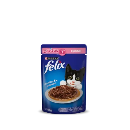 comida para gato felix gatitos sabor carne