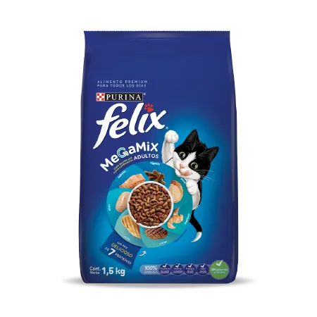 comida para gato felix megamix 7 proteínas