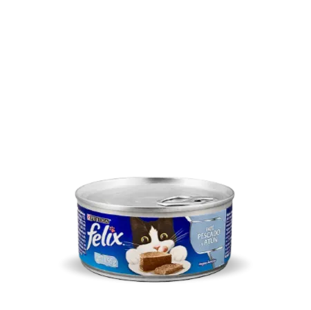 comida para gato felix paté sabor pescado y atún