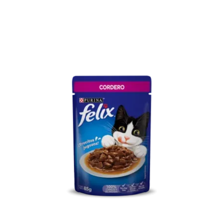 comida para gato felix classic sabor cordero