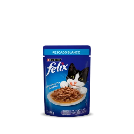 comida para gato felix classic sabor pescado blanco