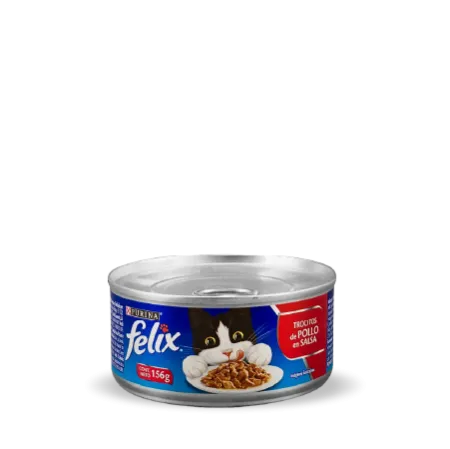 comida para gato felix trocitos de pollo en salsa