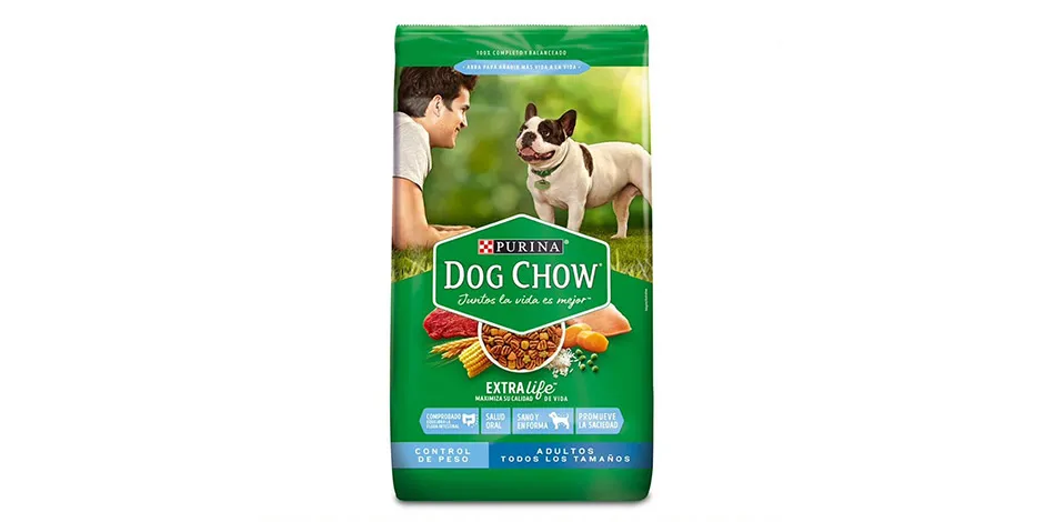 Bolsa de DOG CHOW® Control de peso. Una dieta adecuada ayuda a cuidar las articulaciones del perro.